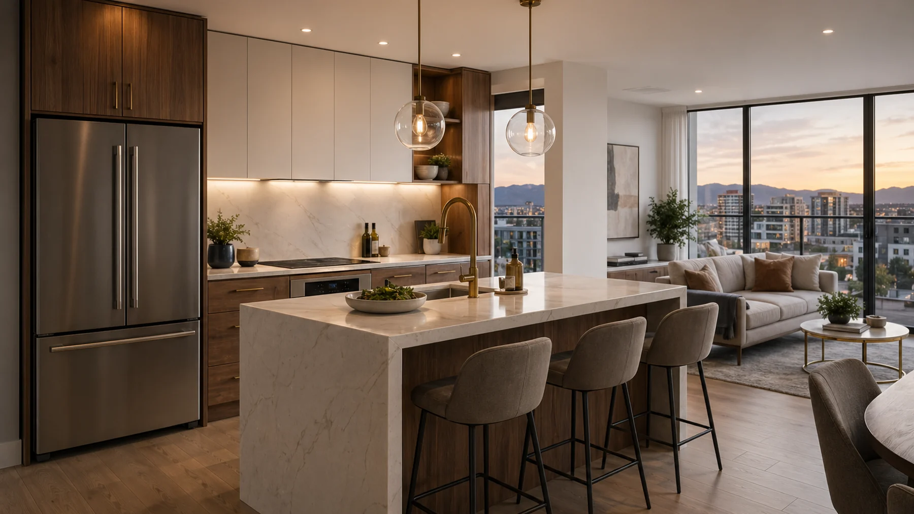 Capitol 101 kitchen rendering