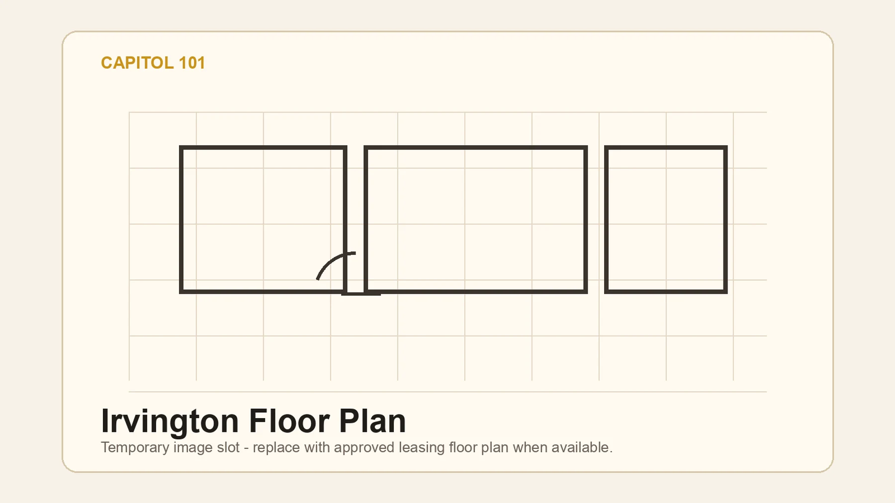 Irvington floor plan, Capitol 101