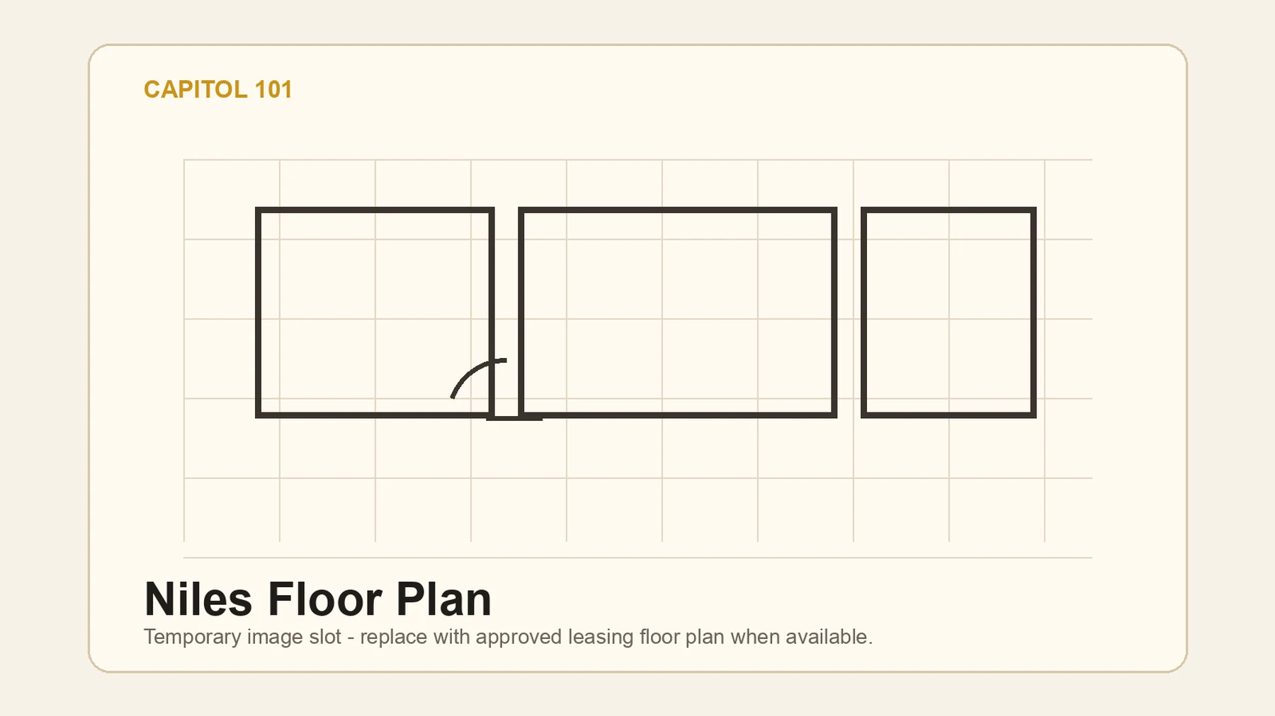 Niles floor plan, Capitol 101