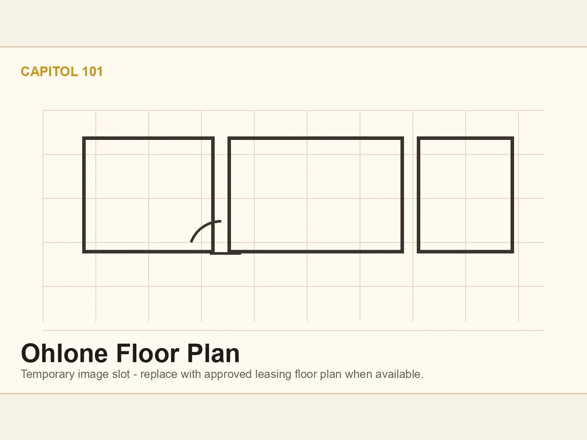 Ohlone floor plan, Capitol 101