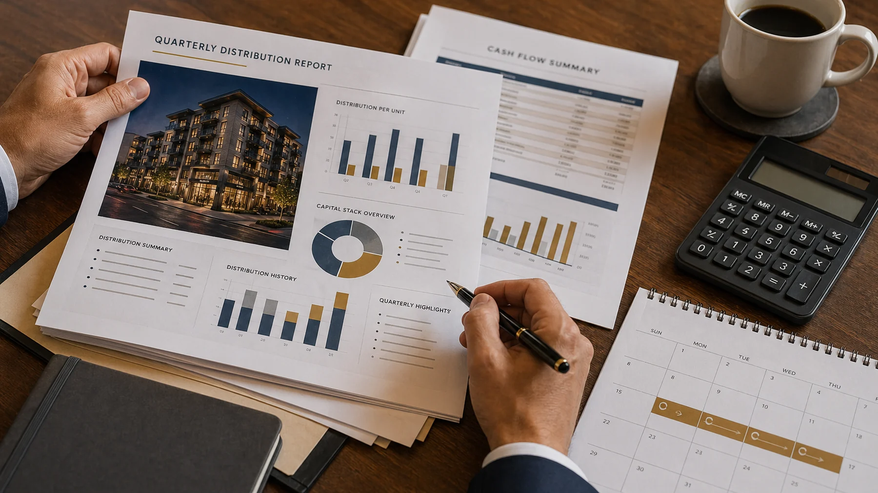 Quarterly distribution reporting and fund governance